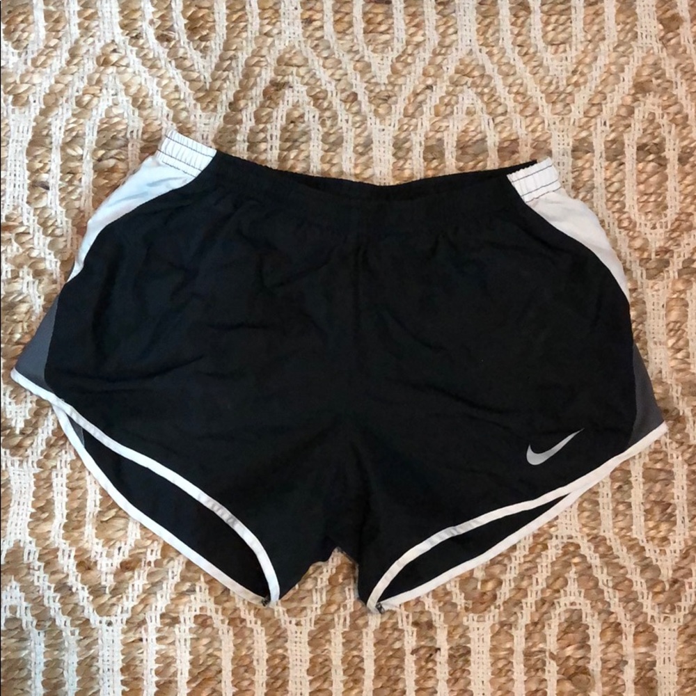 Nike running shorts.
